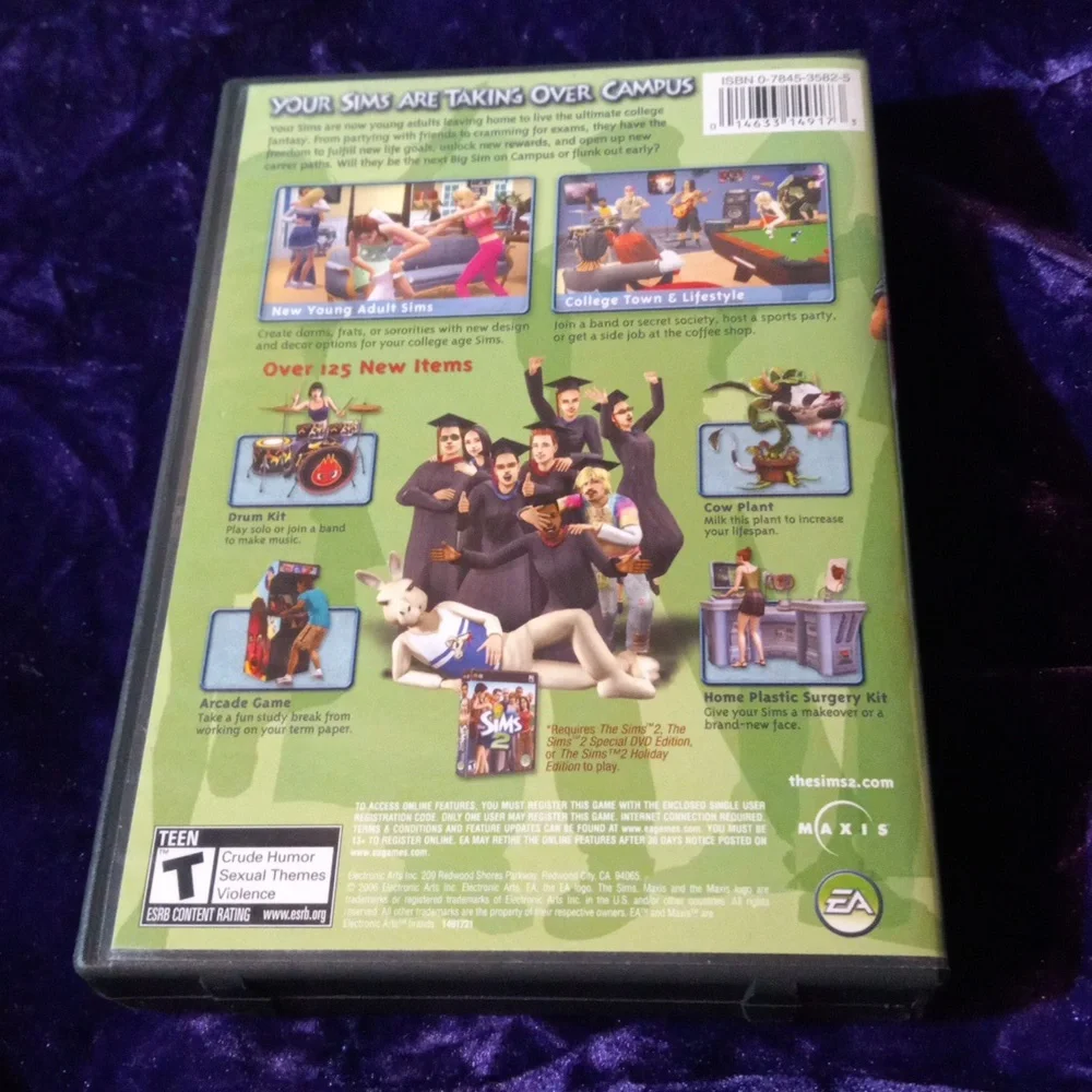 Lot 24 The Sims 2 university game